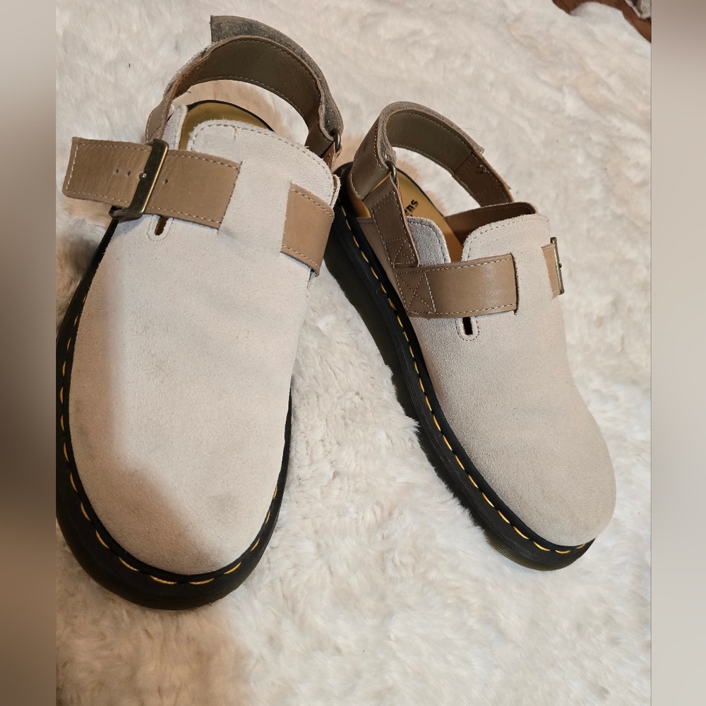 Dr. Martens Beige Mules Size 12 - Picture 3 of 6
